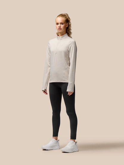 Women’s Flow Training Fleece ½ Zip Top - Beige