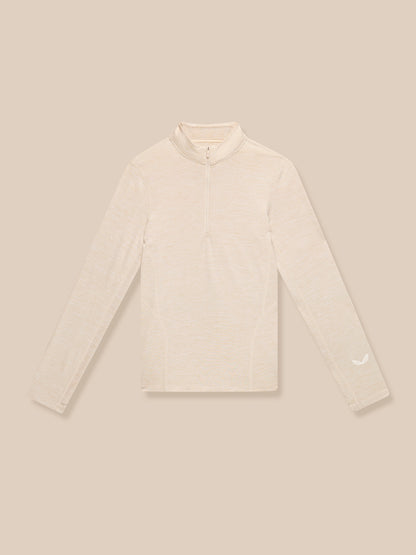 Flow Training 1/2 Zip Top - Beige