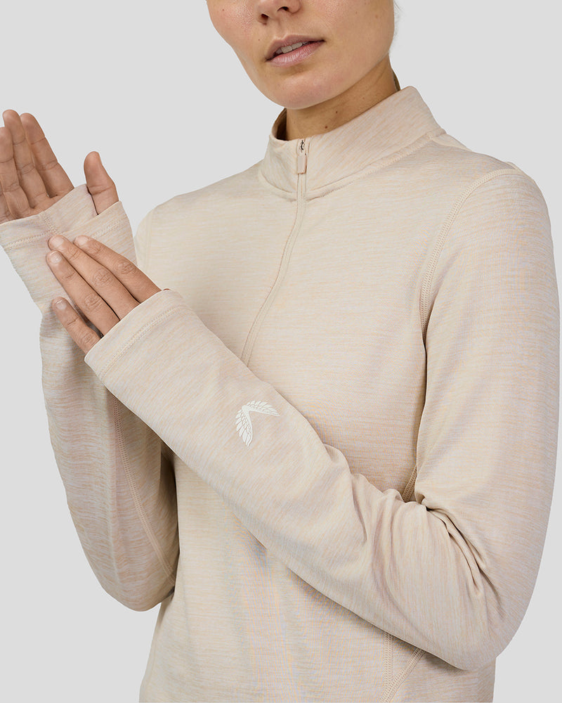 Women’s Flow Training Fleece ½ Zip Top - Beige