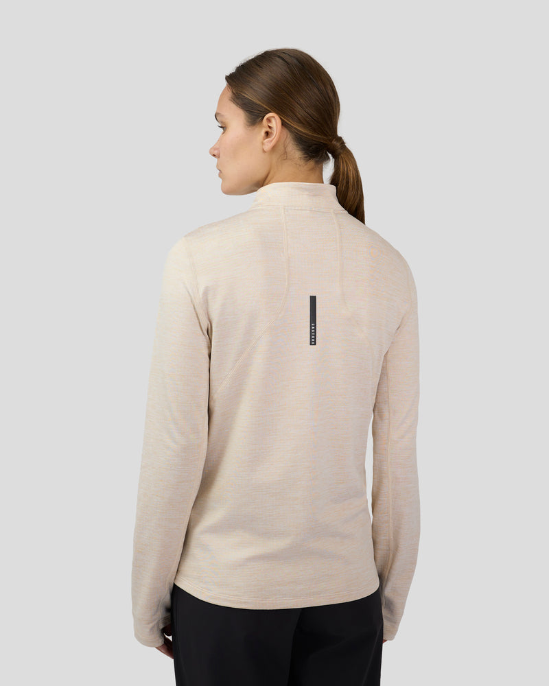 Women’s Flow Training Fleece ½ Zip Top - Beige