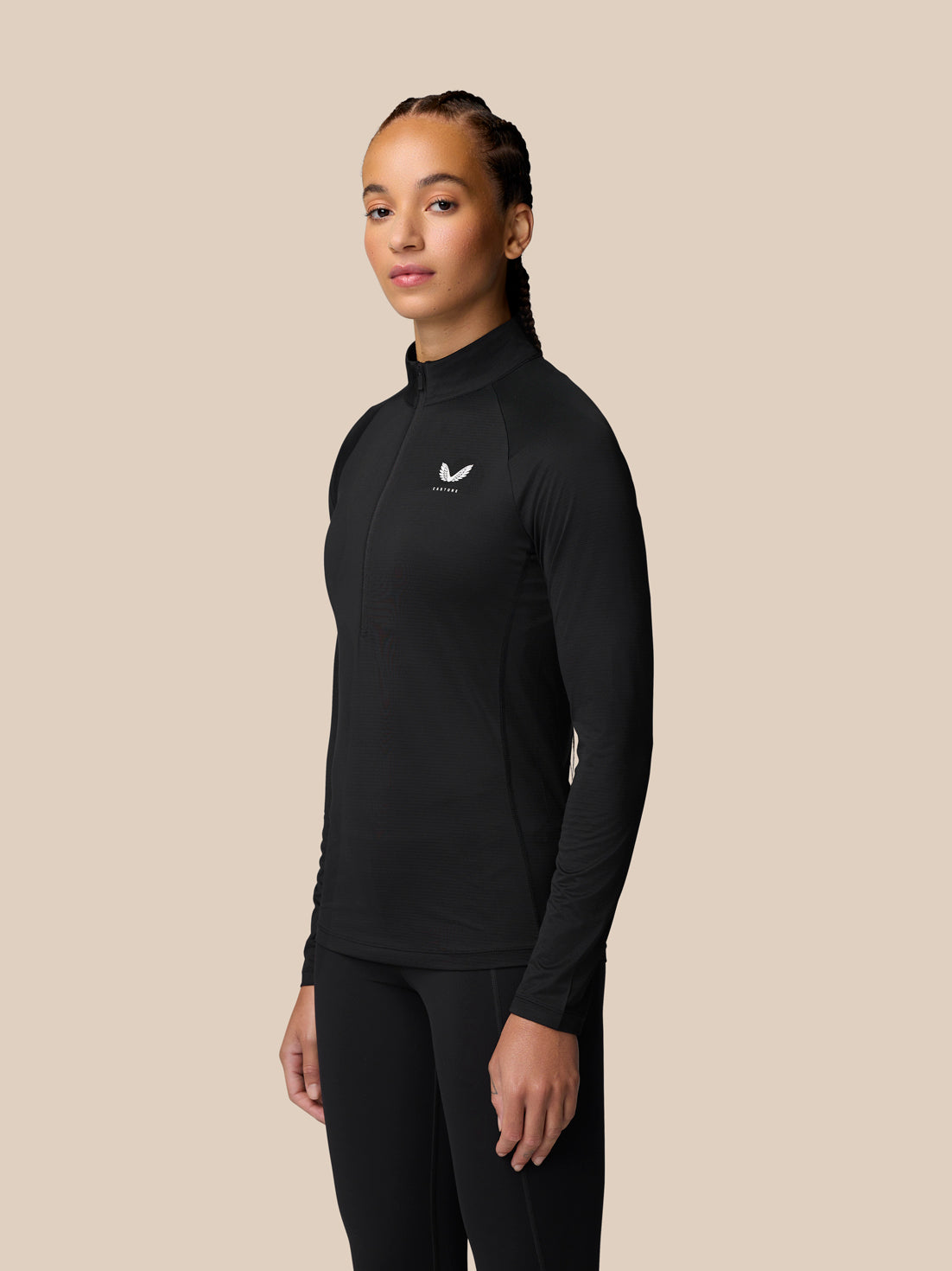 Adapt Training 1/2-Zip-Oberteil - Schwarz - Schwarz