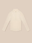 Stone colored Adapt Training long sleeve half zip top, front view