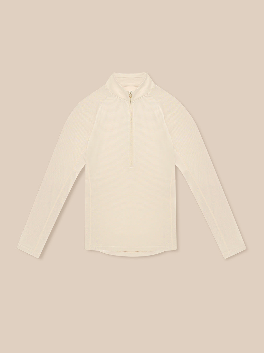 Adapt Training 1/2 Zip Top - Stone - Stone Marl/White Reflective