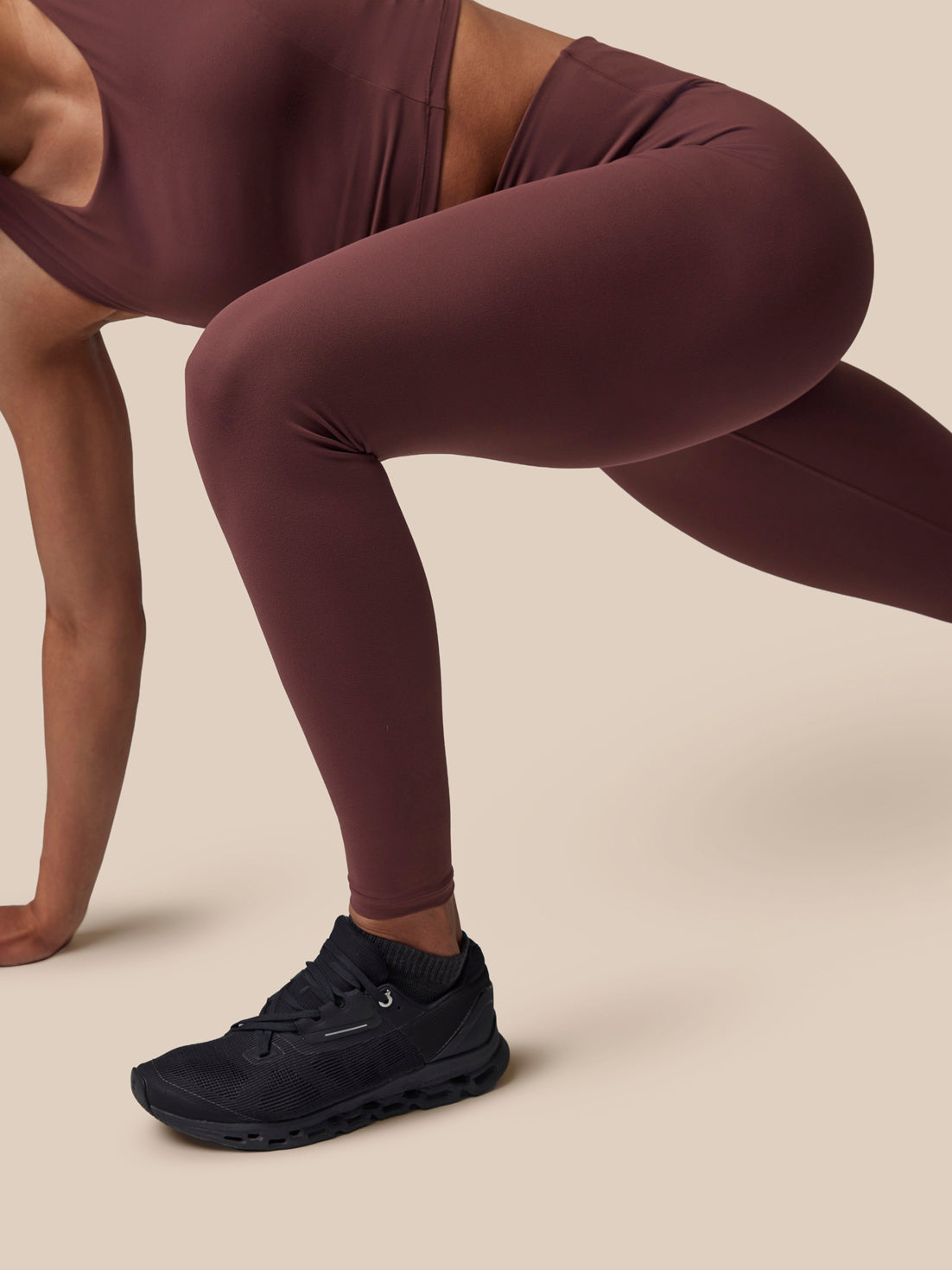 Women's Castore x Paul Smith Slim Fit Performance Leggings - Purple - Deep Damson