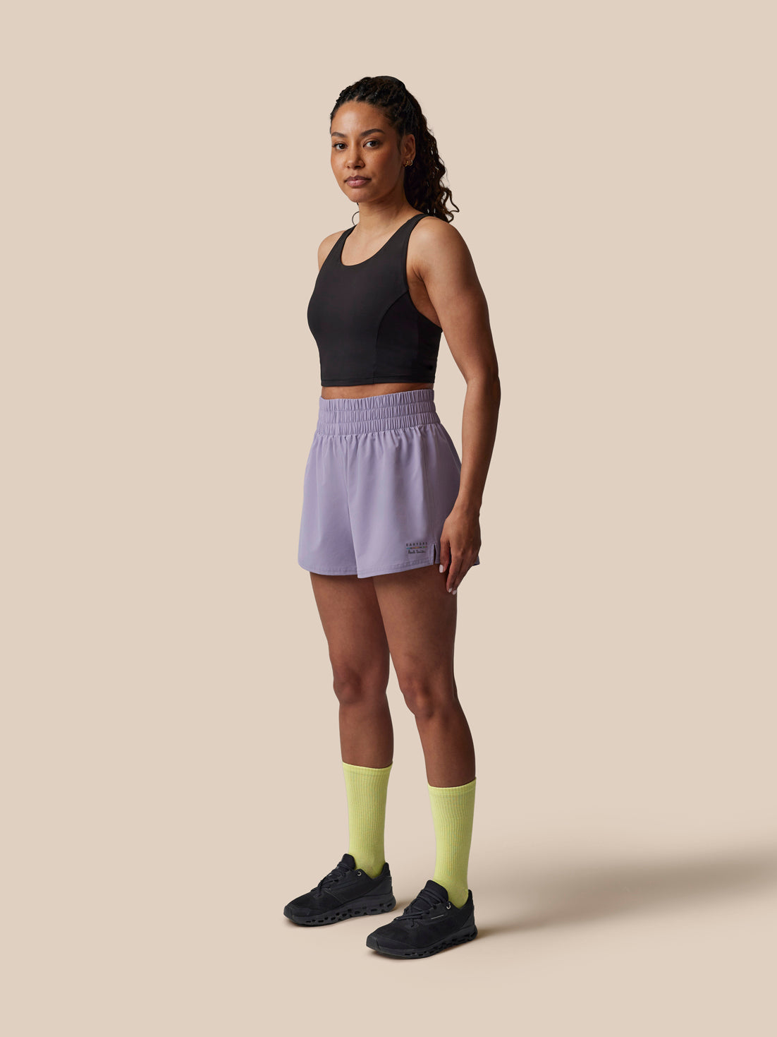 Women's Castore x Paul Smith High-Waisted 4" Shorts - Mauve - Mauve