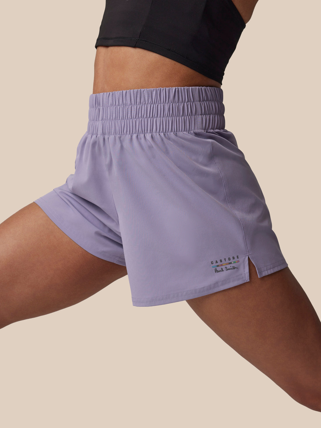 Women's Castore x Paul Smith High-Waisted 4" Shorts - Mauve - Mauve