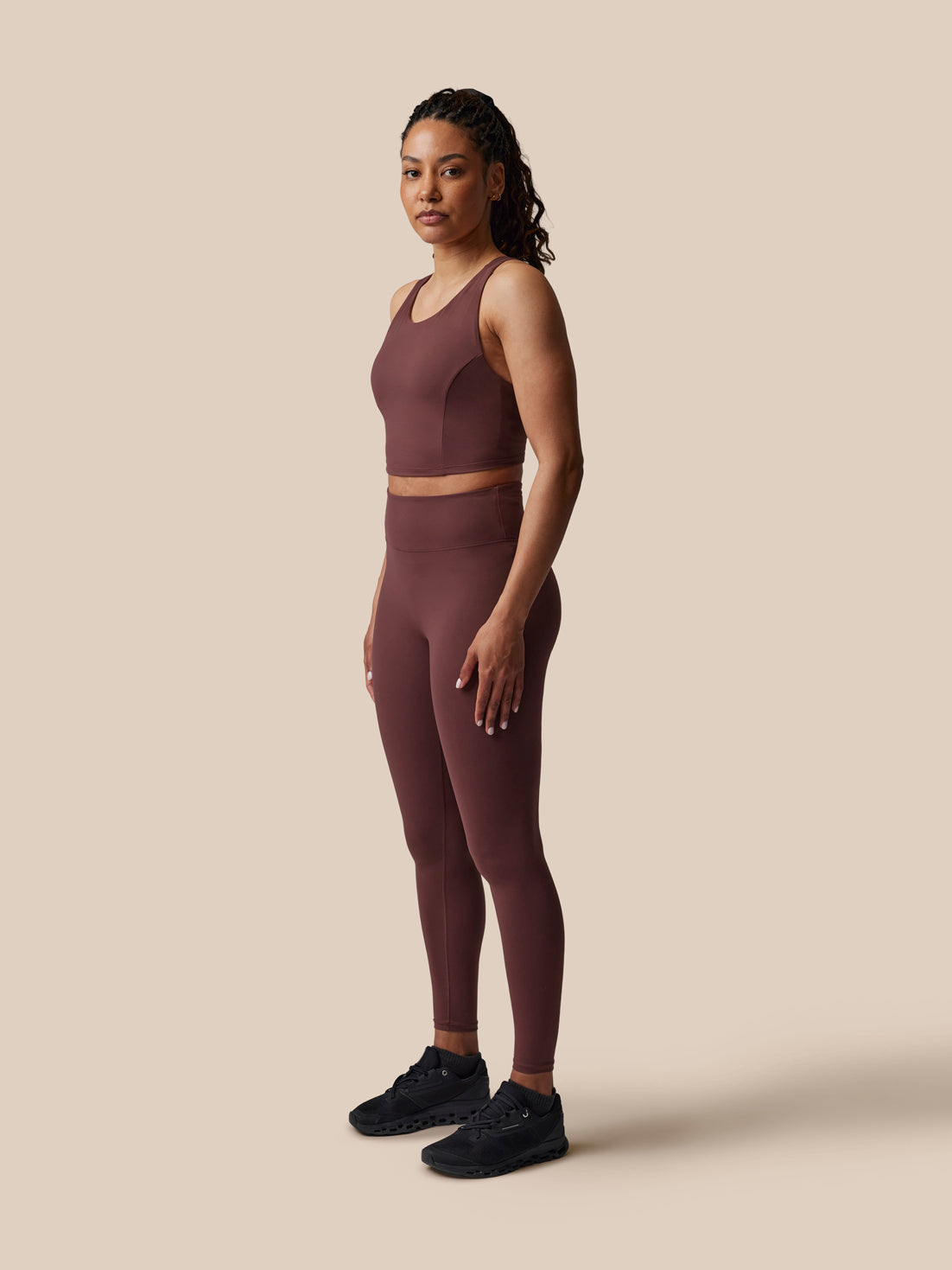 Women's Castore x Paul Smith Longline Bra - Purple - Deep Damson