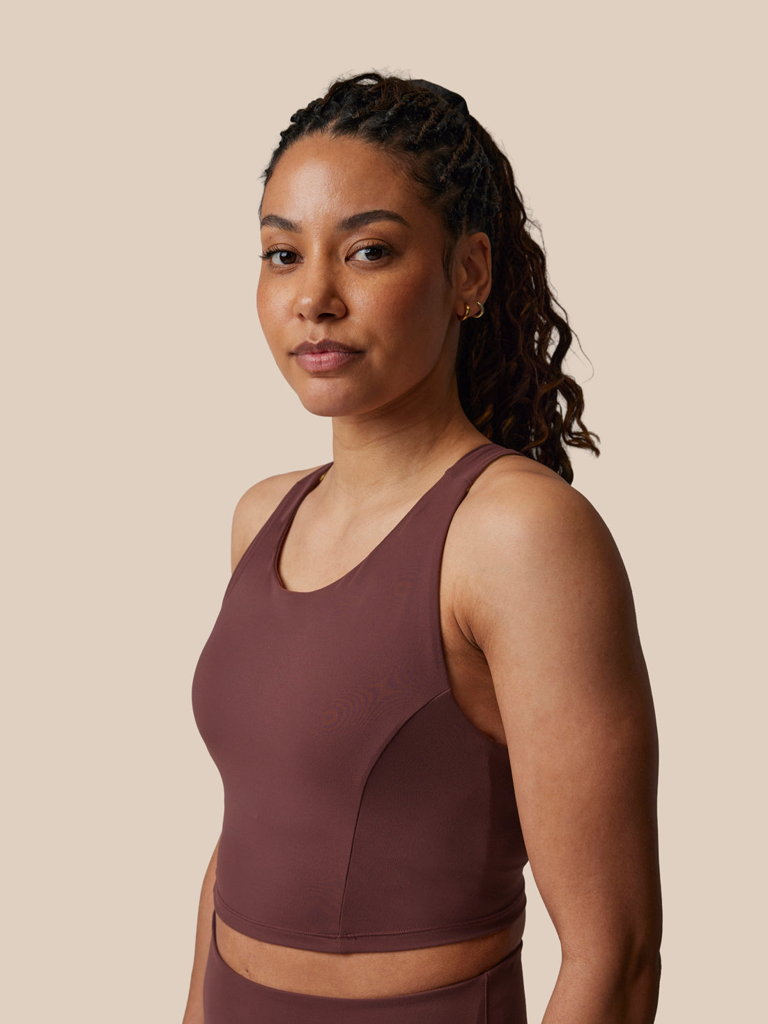 Women's Castore x Paul Smith Longline Bra - Purple - Deep Damson
