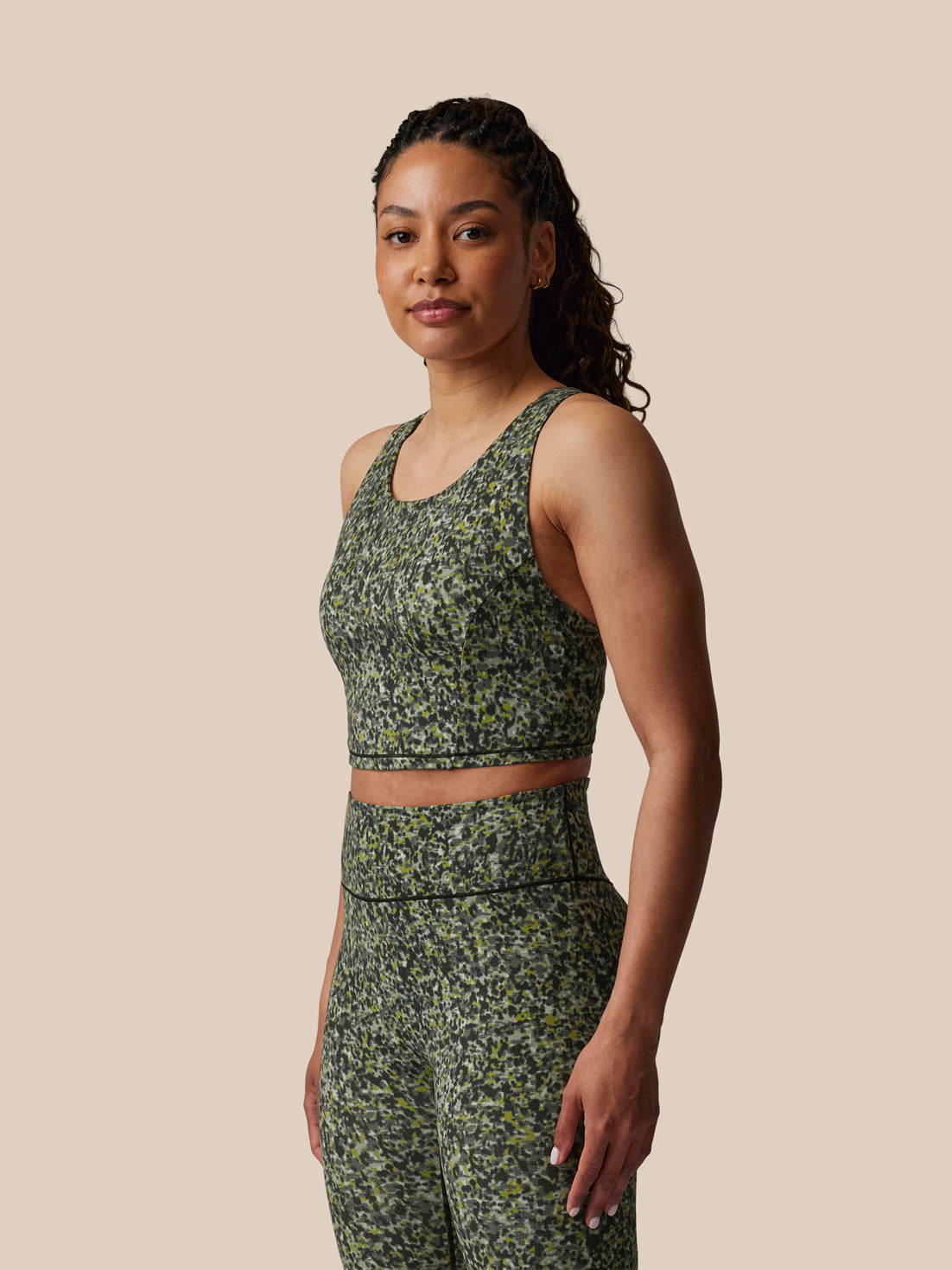 Women’s x Paul Smith Longline Bra - Charcoal Multi - Charcoal Multi