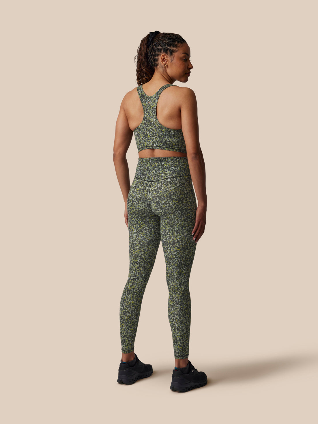 Women’s x Paul Smith Longline Bra - Charcoal Multi - Charcoal Multi