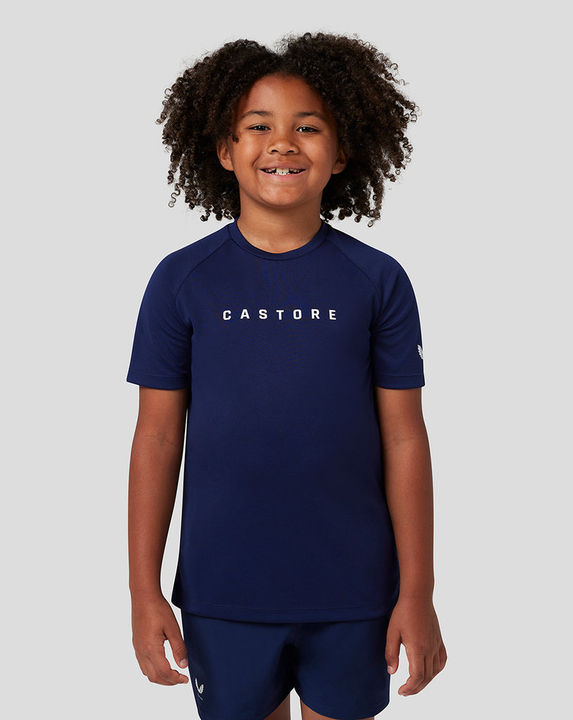 Junior Short Sleeve Raglan T-Shirt - Navy
