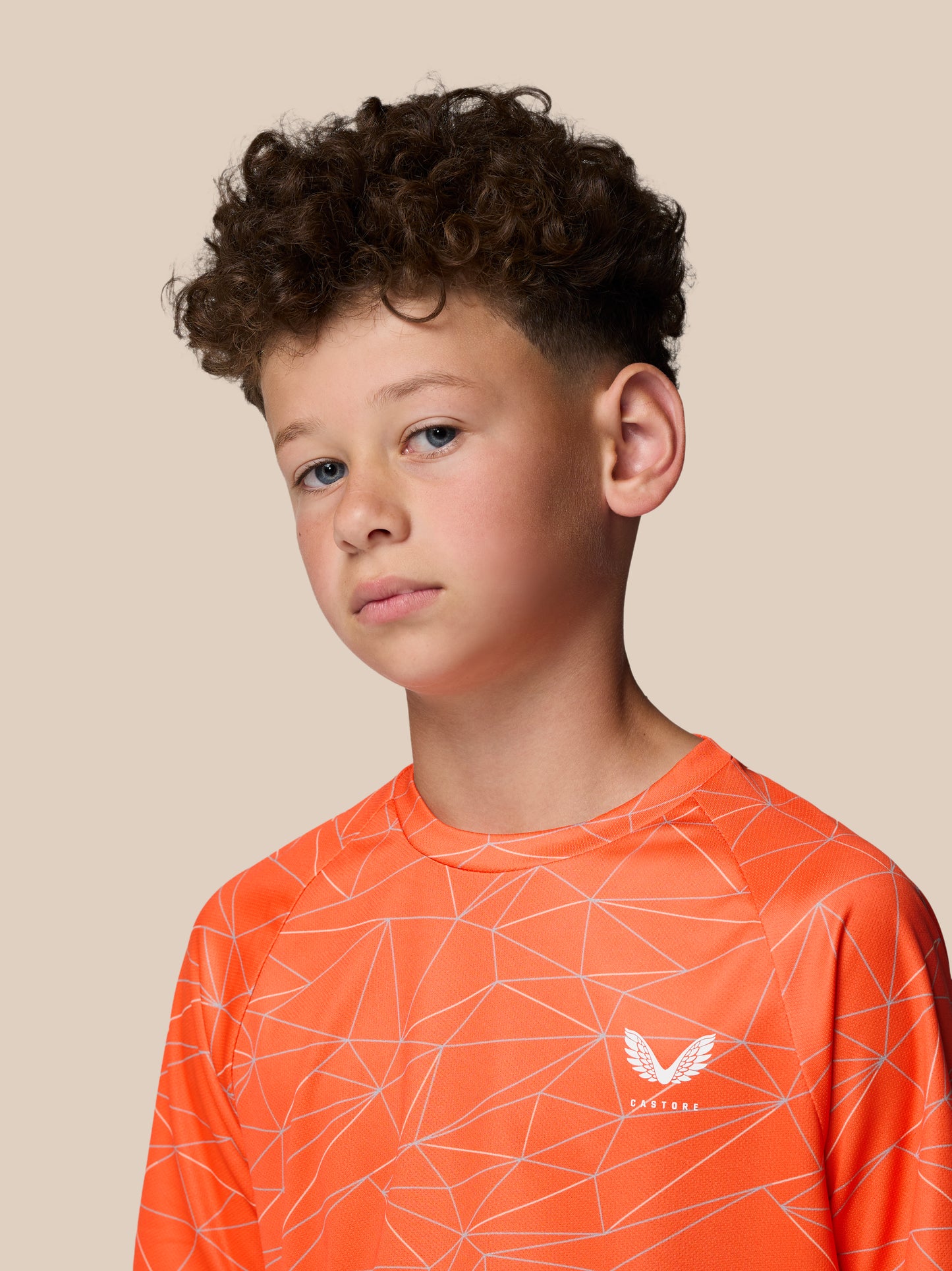 Junior’s Adapt All Over Print Short Sleeve T-Shirt - Bright Orange