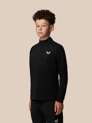 Junior’s Adapt Lightweight Quarter Zip - Black