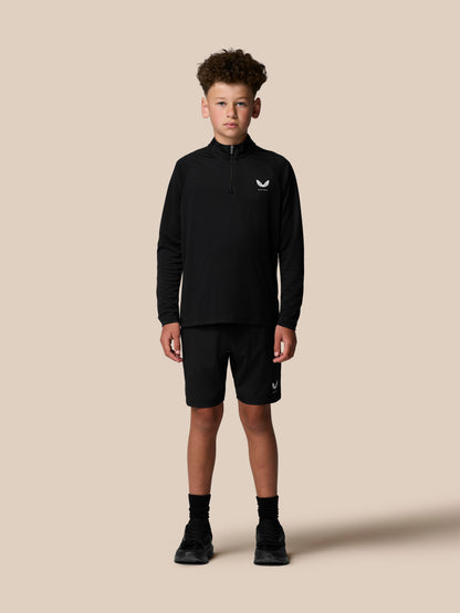 Junior’s Adapt Lightweight Quarter Zip - Black