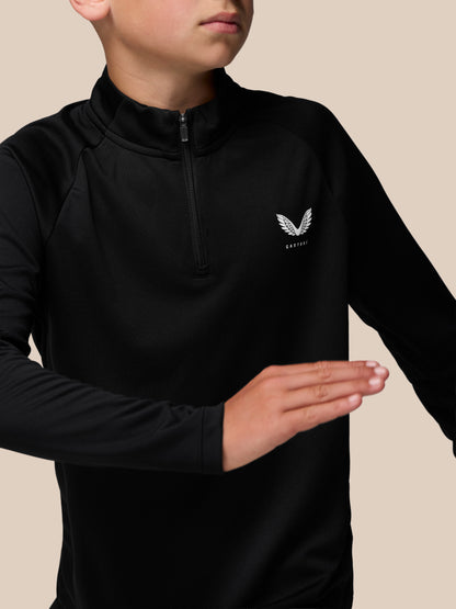 Junior’s Adapt Lightweight Quarter Zip - Black