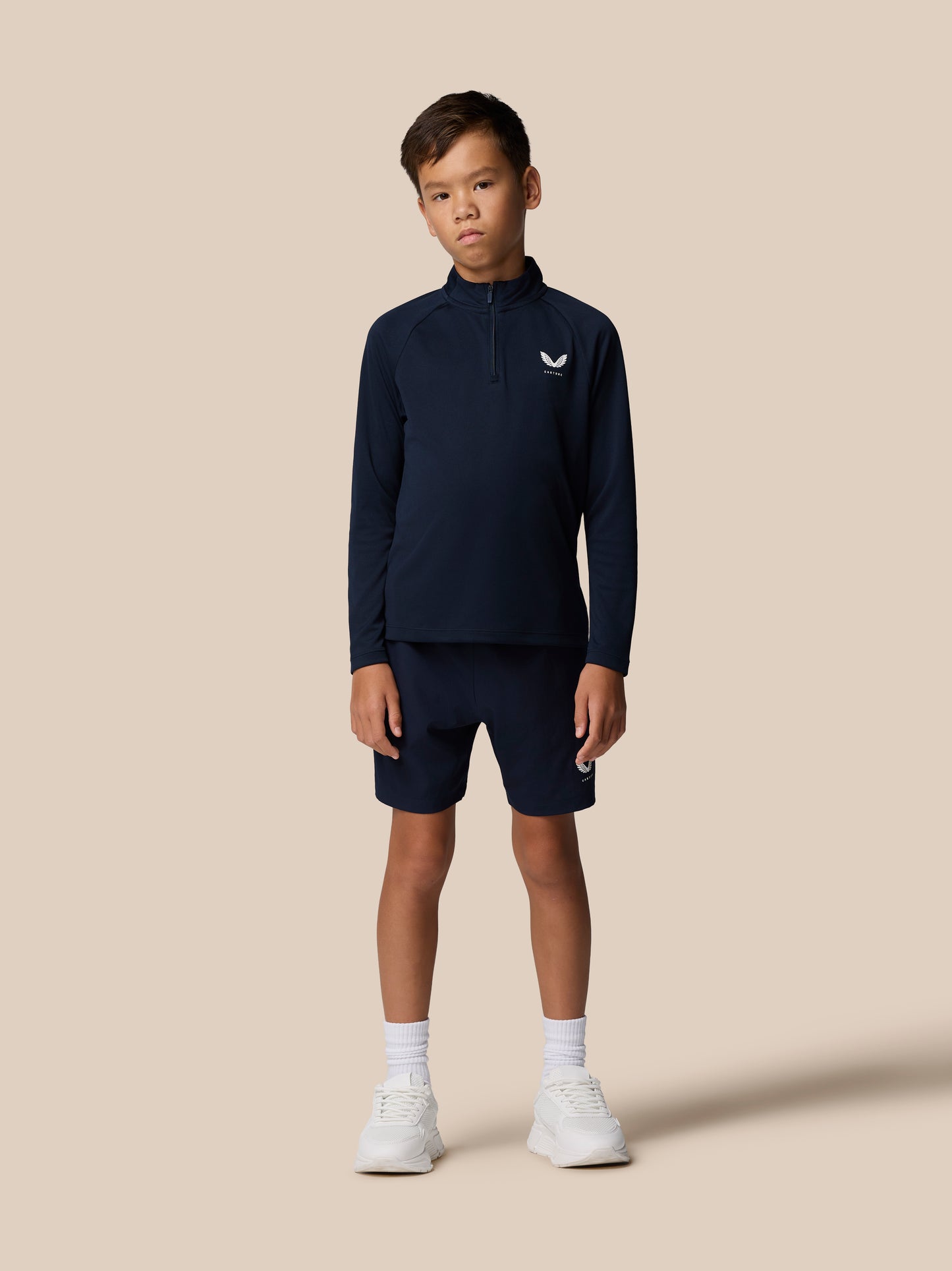 Junior’s Adapt Lightweight Quarter Zip - Navy