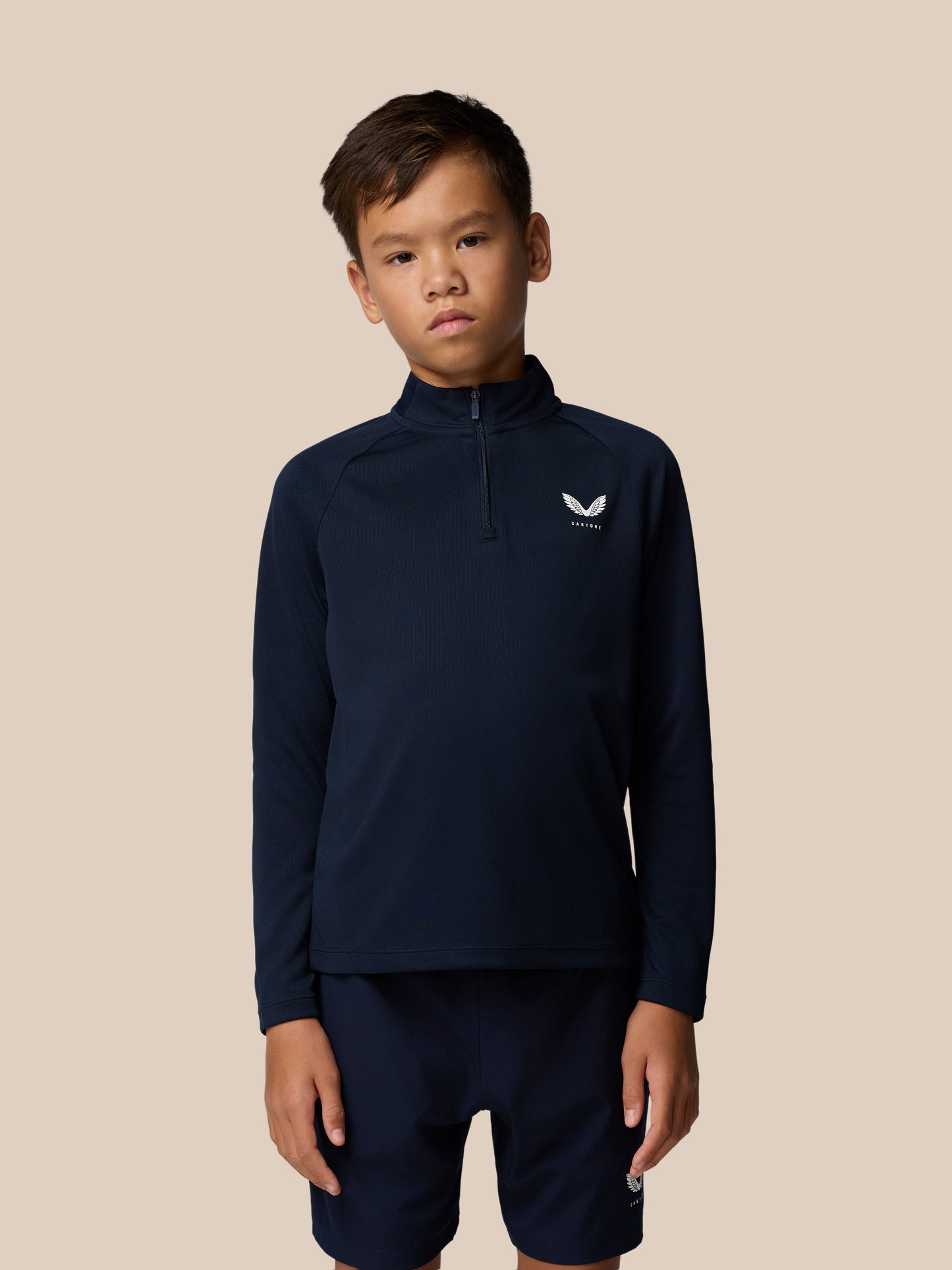 Junior’s Adapt Lightweight Quarter Zip - Navy