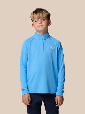 Junior Adapt Training 1/4 Zip Top - Light Blue
