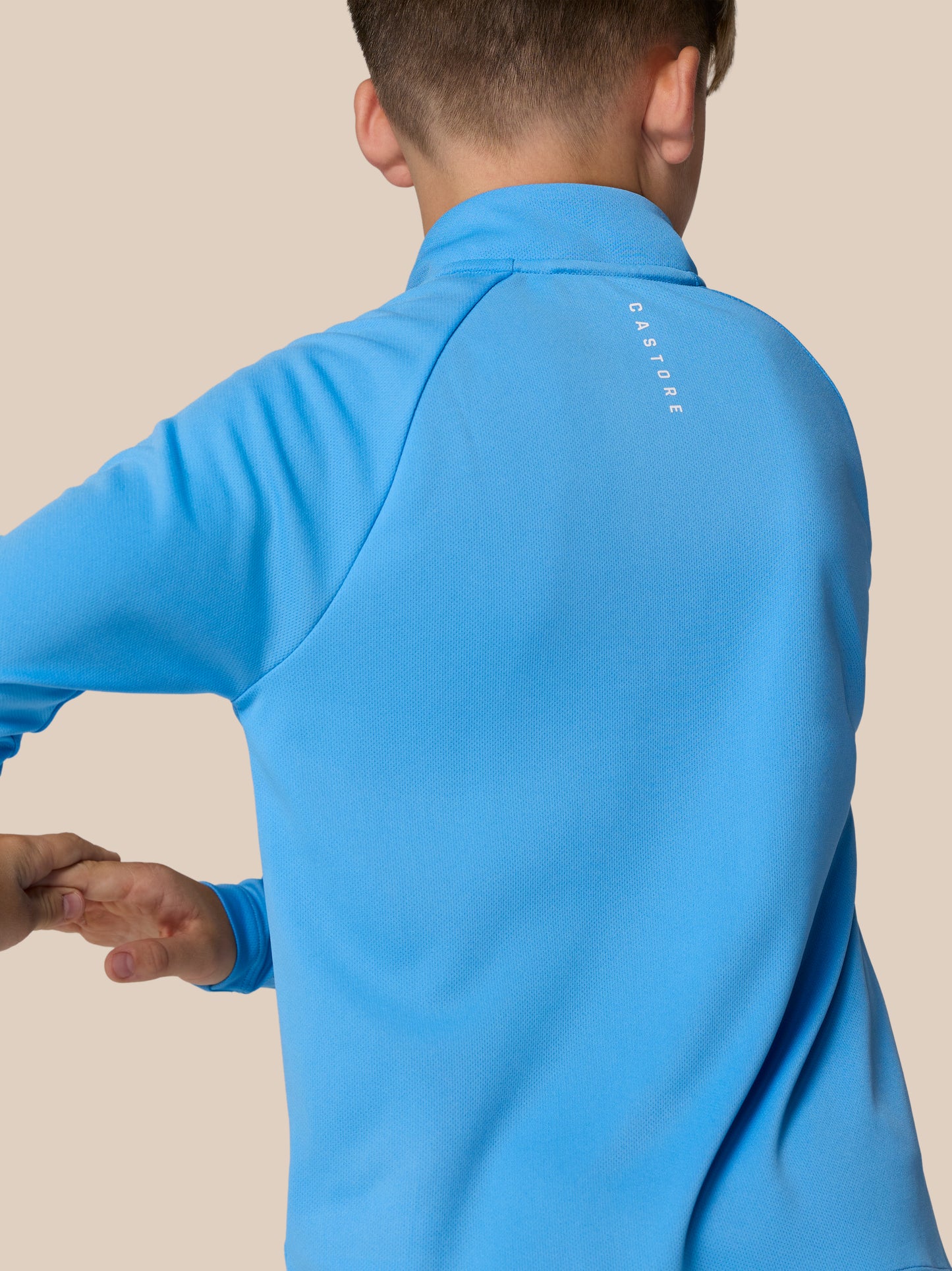Junior Adapt Training 1/4 Zip Top - Light Blue