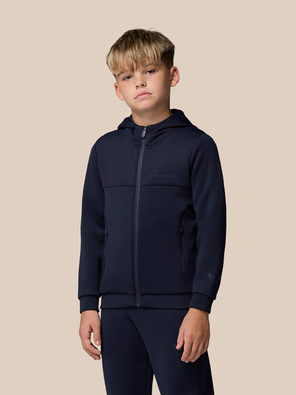 Junior’s Flex Scuba Full Zip Through Long Sleeve Jacket (Unisex) - Navy