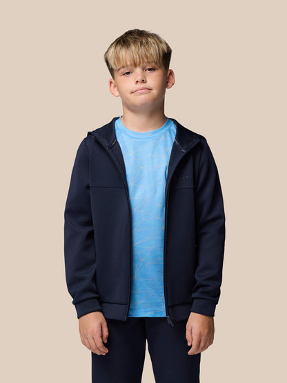 Junior’s Flex Scuba Full Zip Through Long Sleeve Jacket (Unisex) - Navy