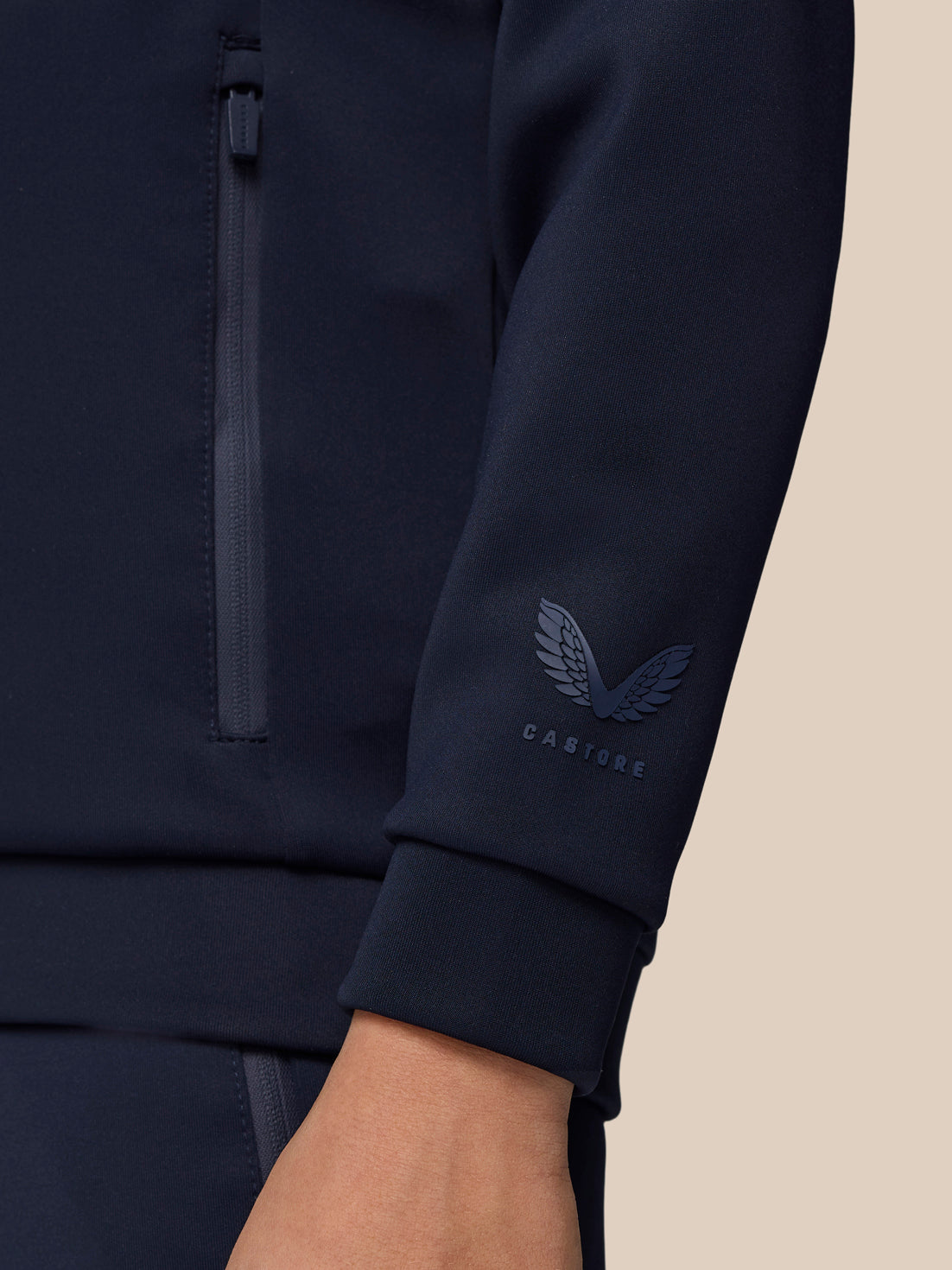 Junior’s Flex Scuba Full Zip Through Long Sleeve Jacket (Unisex) - Navy