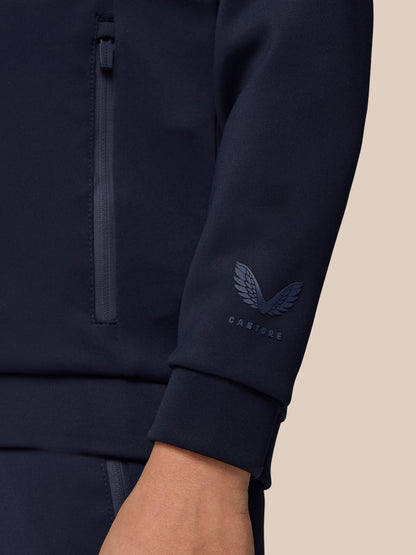 Junior’s Flex Scuba Full Zip Through Long Sleeve Jacket (Unisex) - Navy