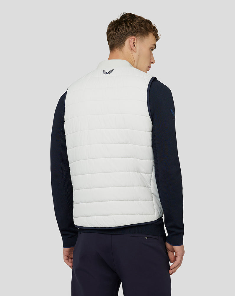 Men's Golf Quilted Gilet - Stone Grey – Castore