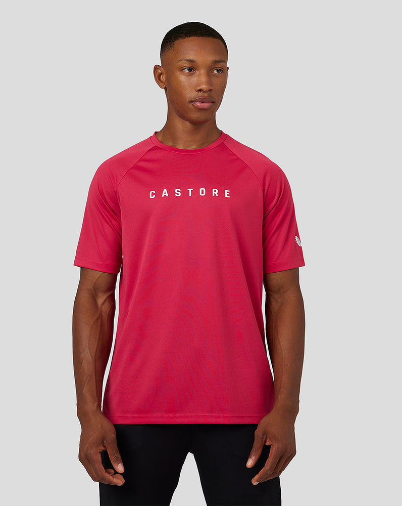 Men's Adapt Short Sleeve Raglan T-Shirt - Berry – Castore