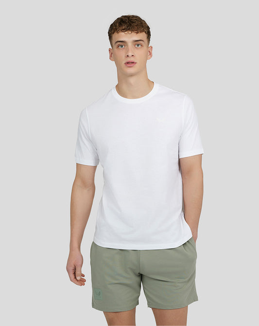 Men's Embroidered Logo T-shirt - White