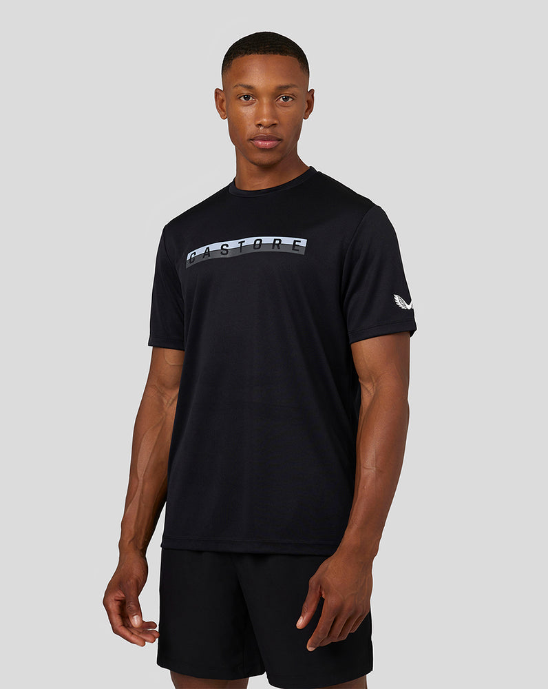 Men's Short Sleeve Graphic Raglan T-Shirt - Black – Castore