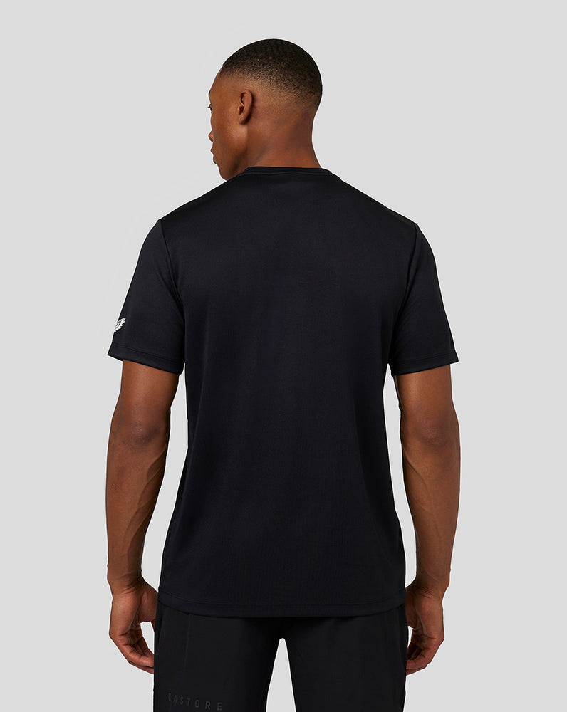 Men's Short Sleeve Graphic Raglan T-Shirt - Black