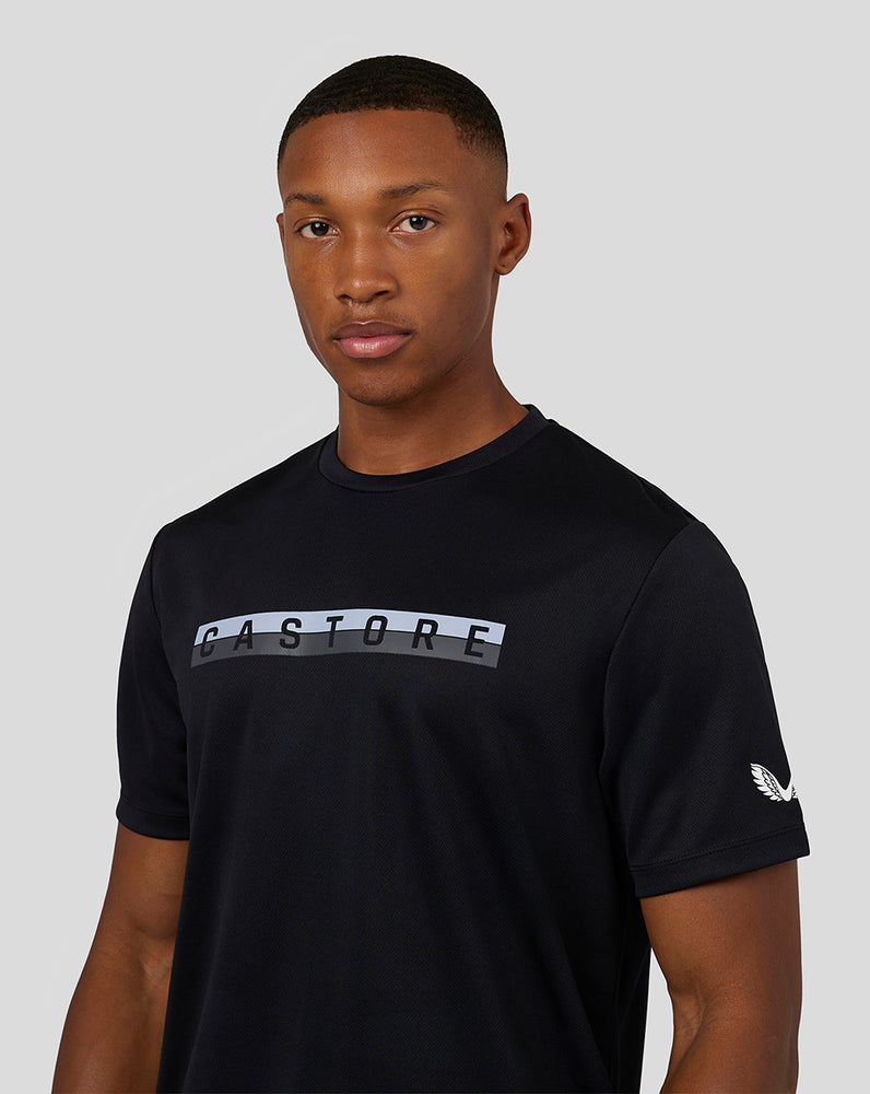 Men's Short Sleeve Graphic Raglan T-Shirt - Black