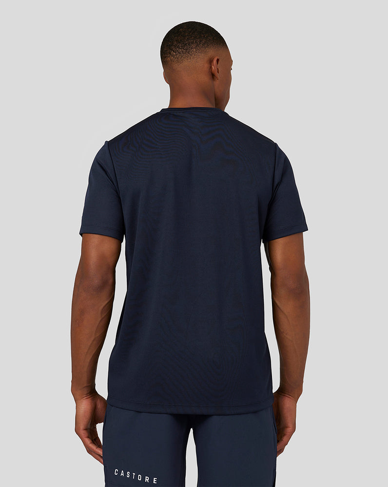 Men's Short Sleeve Graphic Raglan T-Shirt - Navy