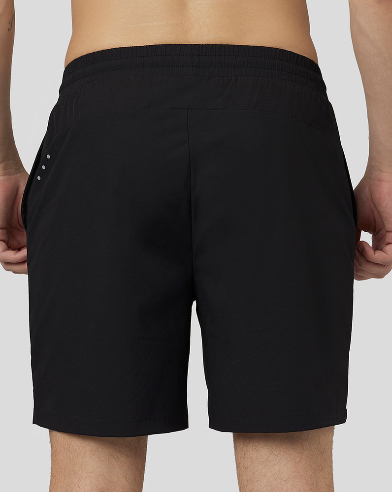 Men's Light Breathable Woven Shorts - Black/Silver