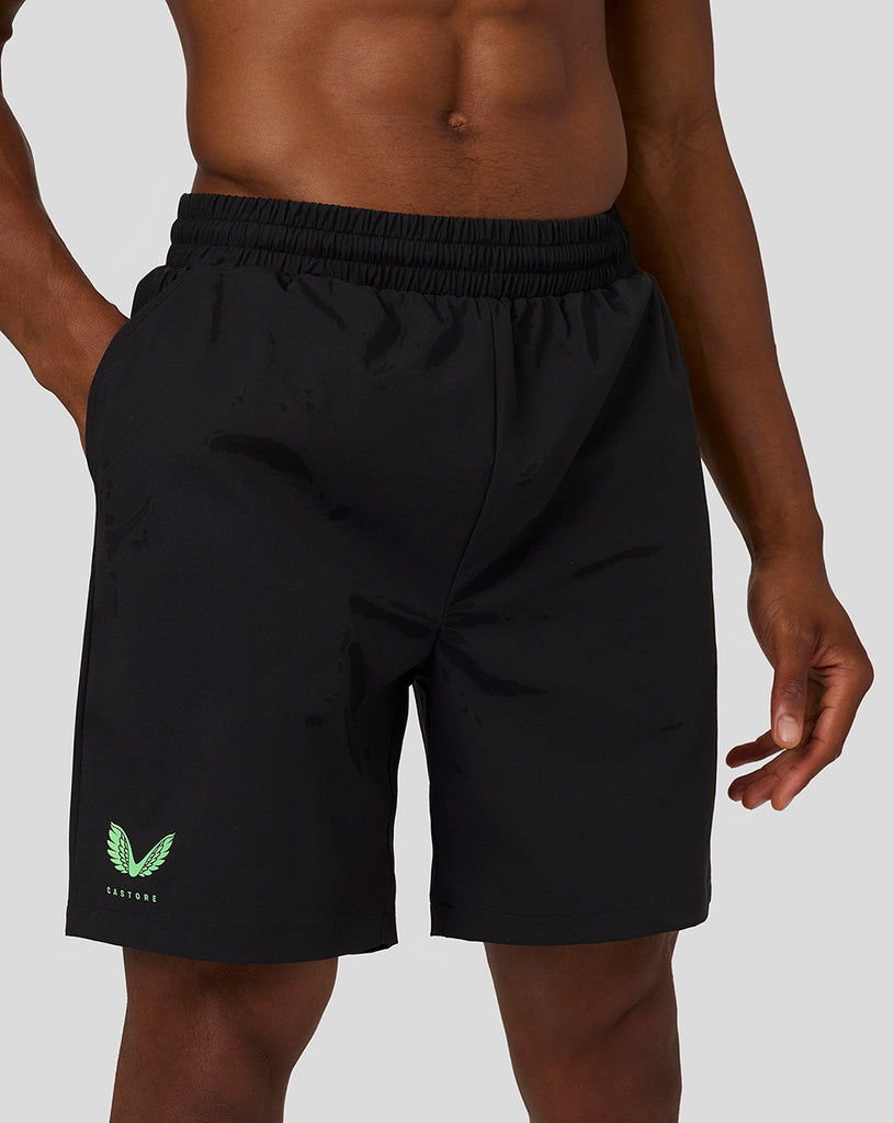 Men’s Flow Lightweight Woven Shorts - Black/Bright Green