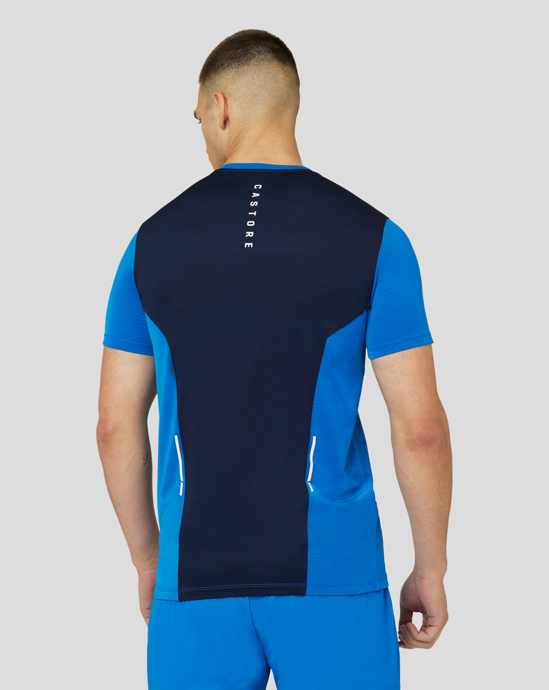 Men's Apex Short Sleeve Active Mesh T-Shirt - Ultra Blue/Navy
