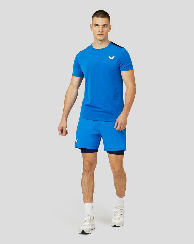 Men's Apex Short Sleeve Active Mesh T-Shirt - Ultra Blue/Navy