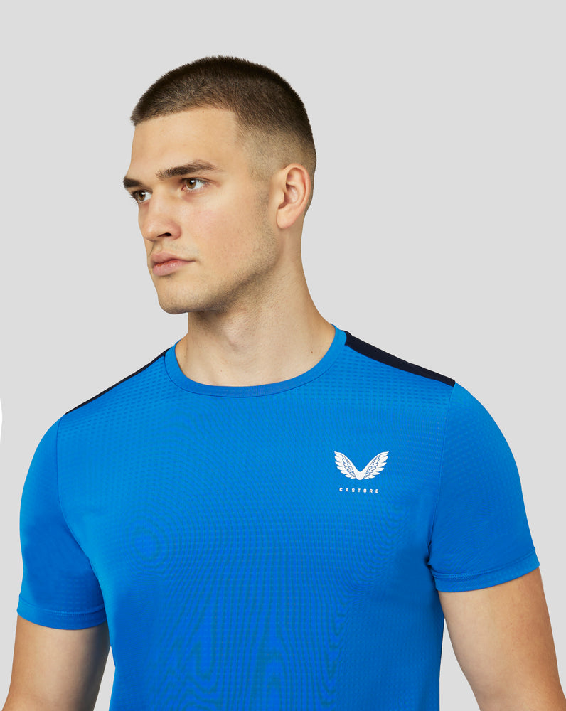 Men's Apex Short Sleeve Active Mesh T-Shirt - Ultra Blue/Navy – Castore
