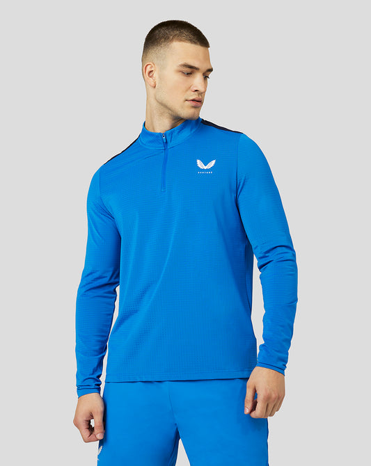 Men's Apex Active Mesh Quarter Zip Top - Ultra Blue/Navy