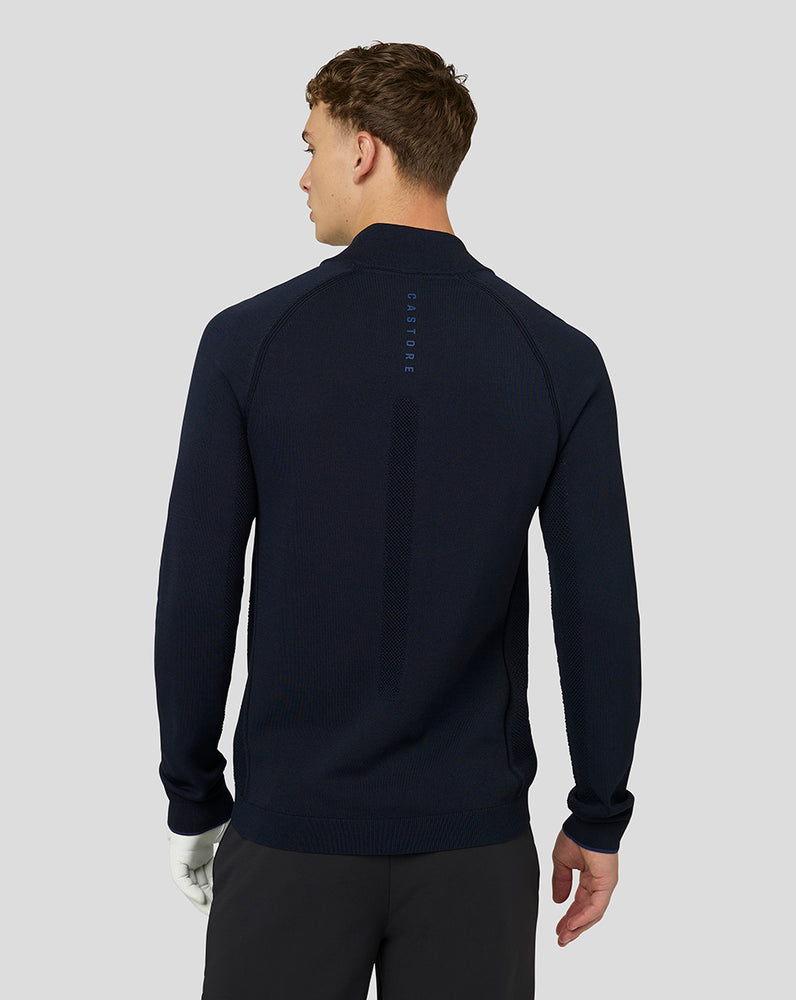 Men's Golf Knitted 1/4 Zip - Midnight Navy