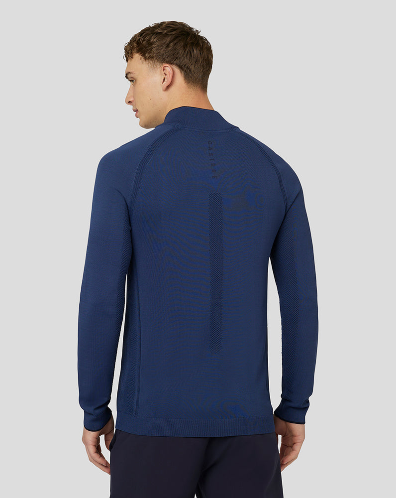 Men's Golf Knitted 1/4 Zip - Oceana Blue