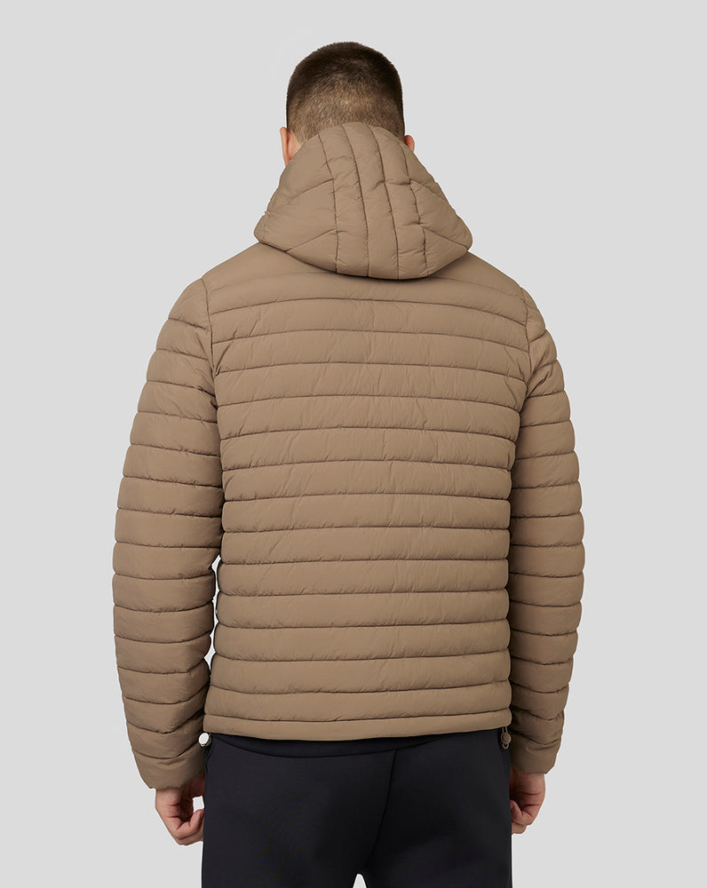 Men’s Hooded Puffer Jacket – Mushroom