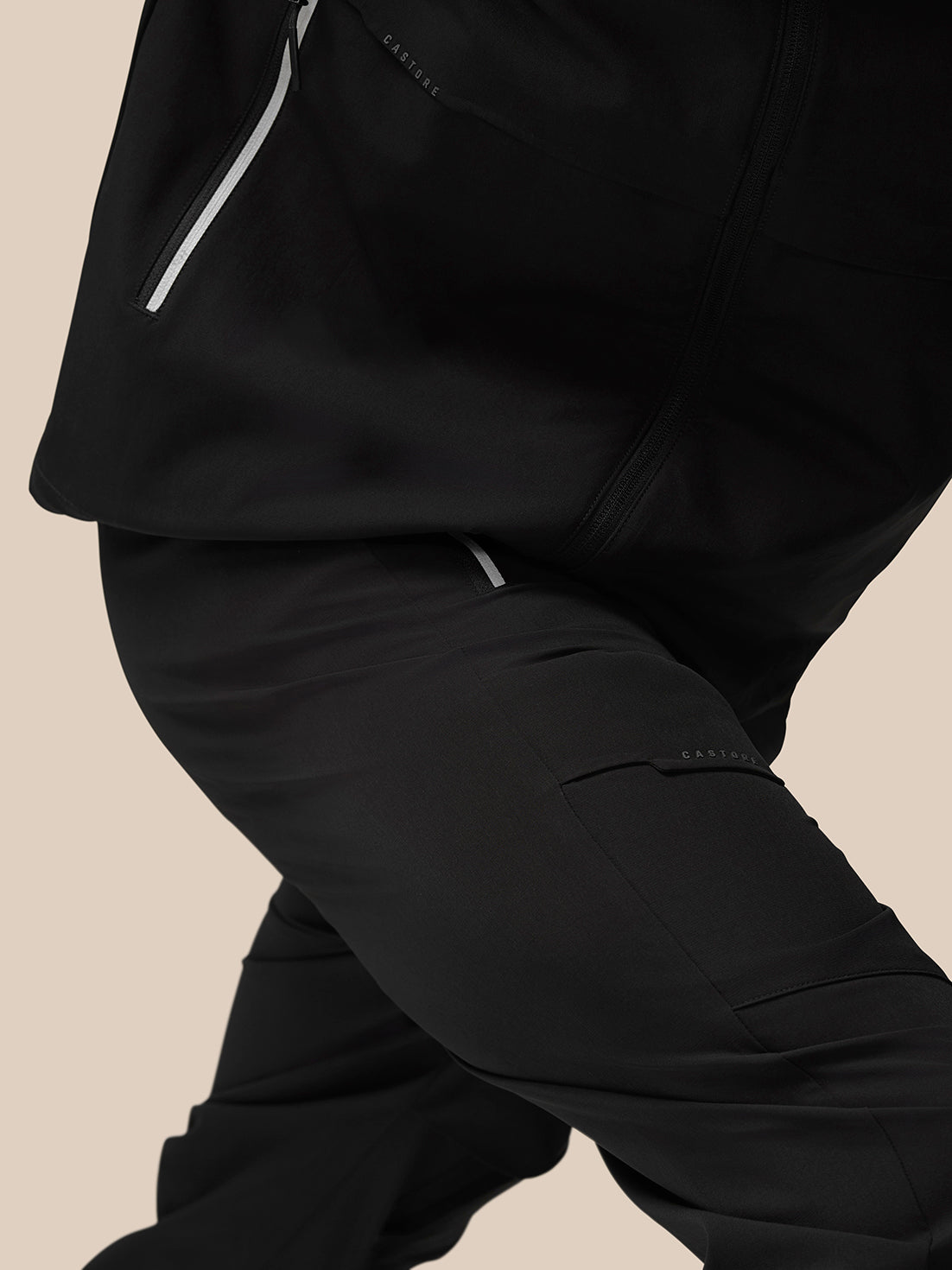 Lightweight Flex Cargo Joggers - Black - Black