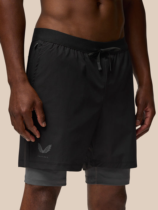 Men’s Flow 2-in-1 Shorts - Black