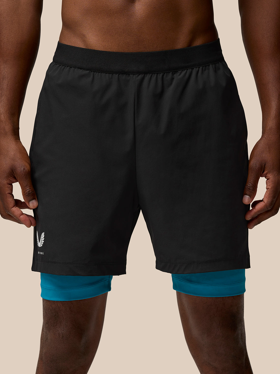 Men’s Flow Lightweight 2-in-1 Shorts - Dark Aqua