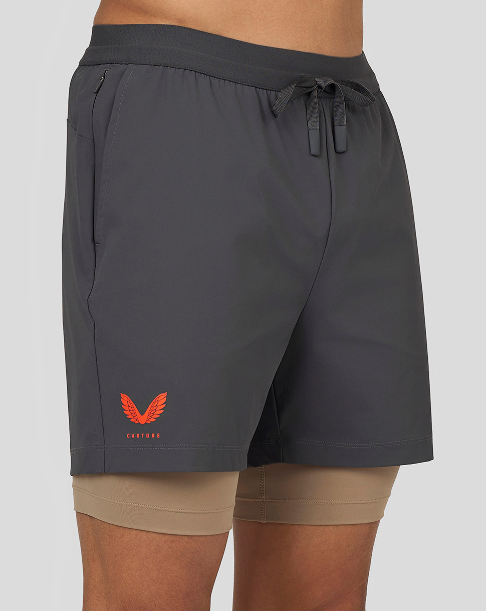 Men’s Flow 2-in-1 Shorts - Gunmetal