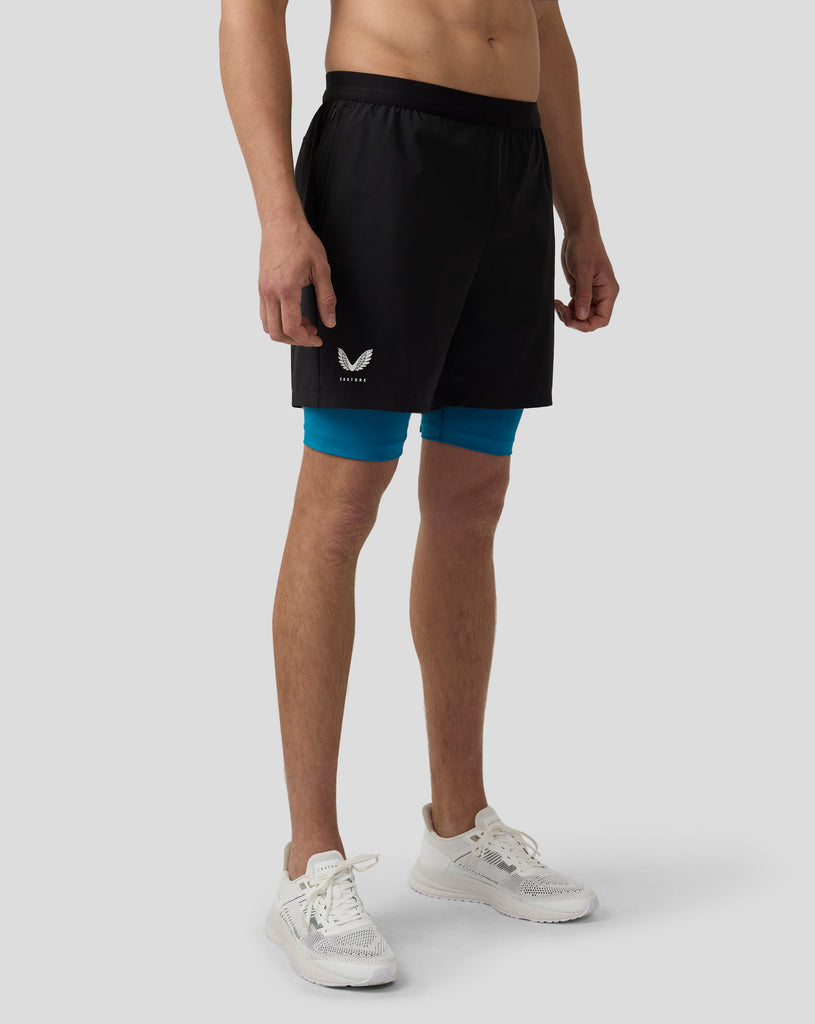 Men’s Flow Lightweight 2-in-1 Shorts - Dark Aqua