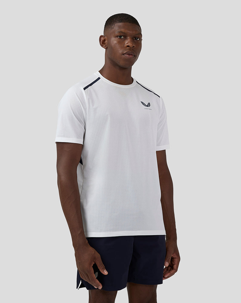 Men’s Apex Aeromesh T-Shirt - White/Blue