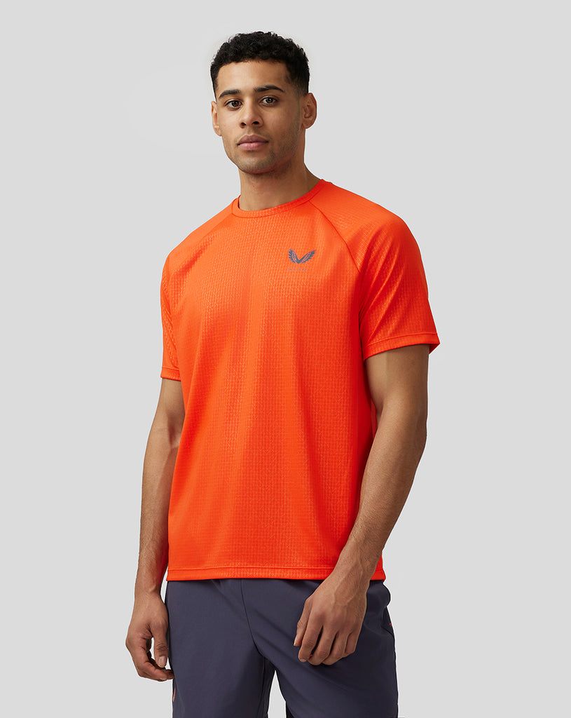 Men’s Adapt Short Sleeve Printed T Shirt - Orange